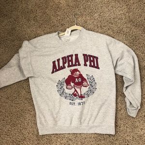 Alpha Phi Bear Crewneck
